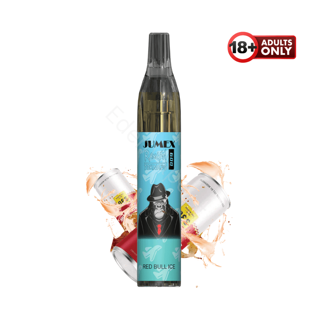 RandM Tornado 600 Fumot Vapes - Red Bull Ice - EdenVape24